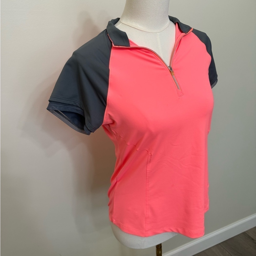 Annika Coral Pink Athletic Top - Picture 4 of 7